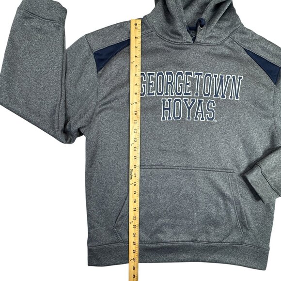 Georgetown Hoyas Hoodie Sweatshirt Mens Large L Gray Pullover University - Picture 7 of 10